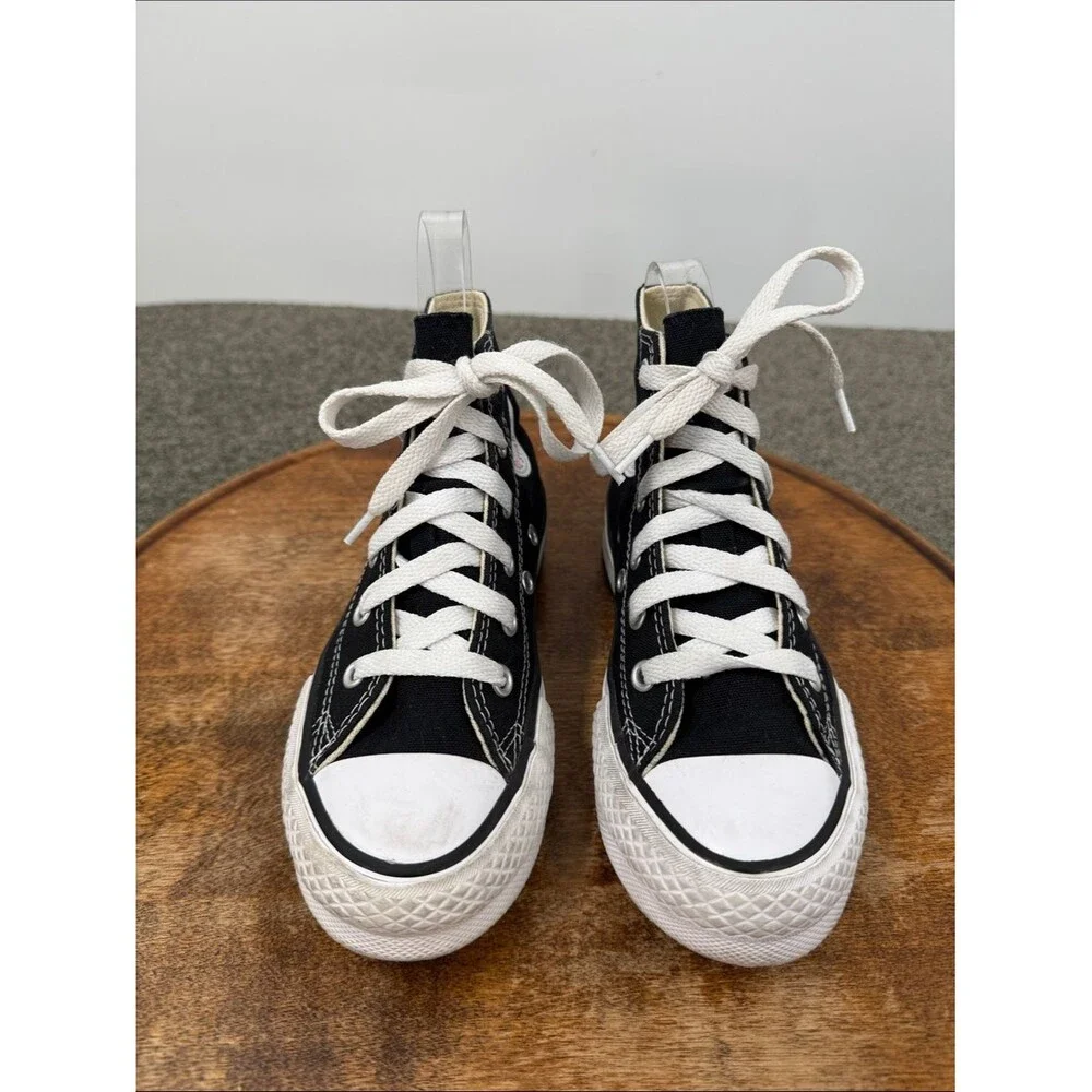 Converse Shoes Youth Kids 12 Black White Canvas High Top Sneakers All Star